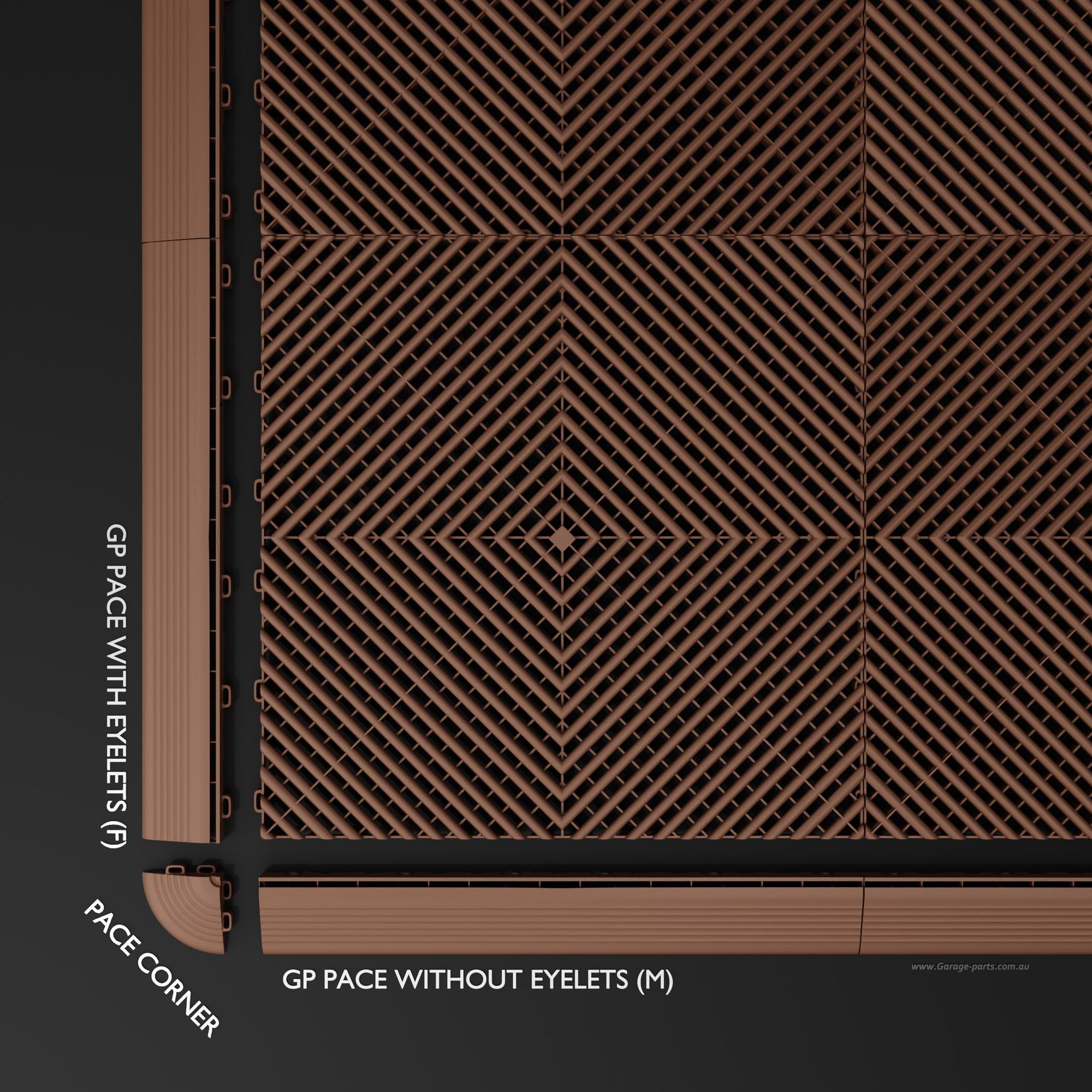 GP FLOOR PACE Edge Nut Brown