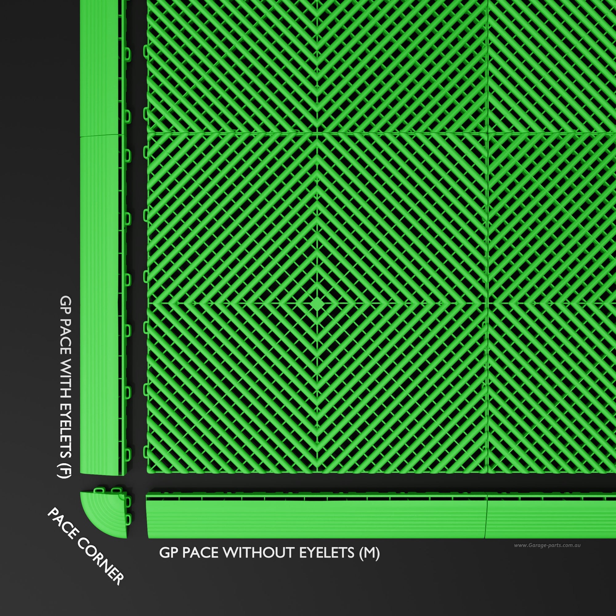 GP FLOOR PACE Edge Lime Green
