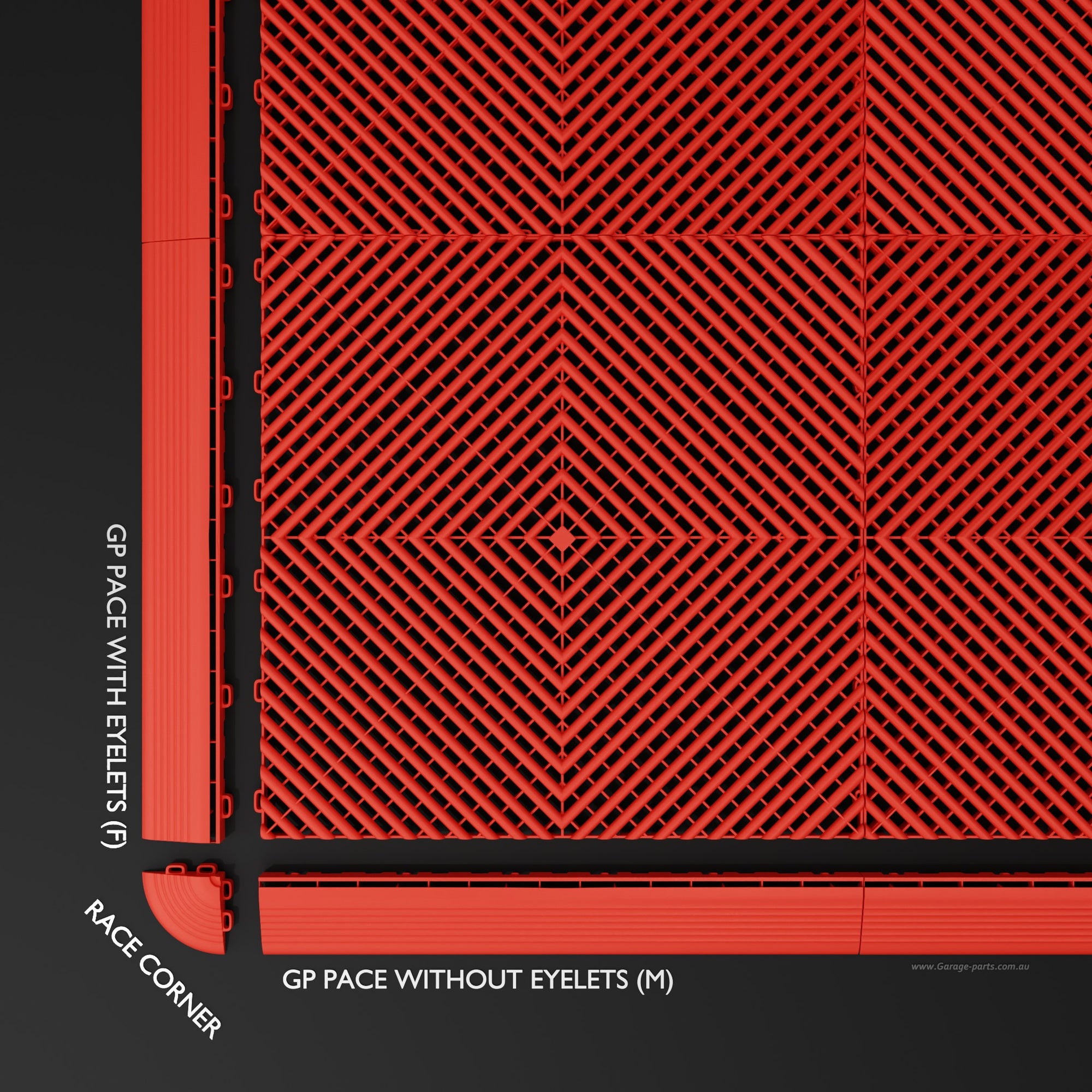 GP FLOOR PACE Corner Red