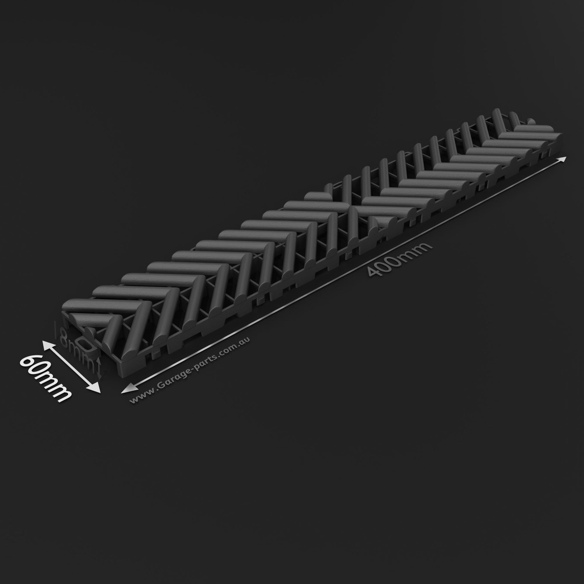 GP FLOOR PACE Strip Tile Dark grey