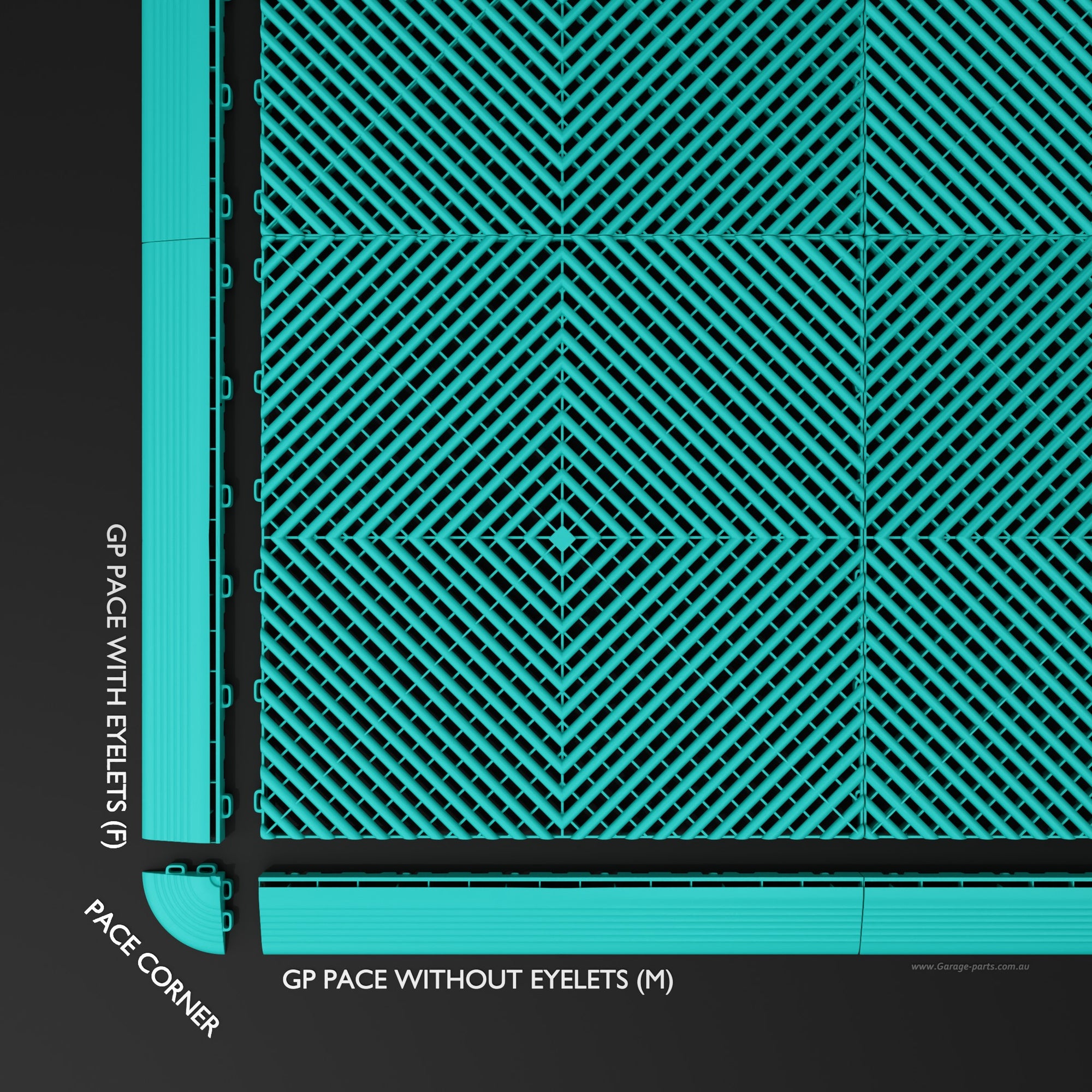 GP FLOOR PACE Edge Turquoise