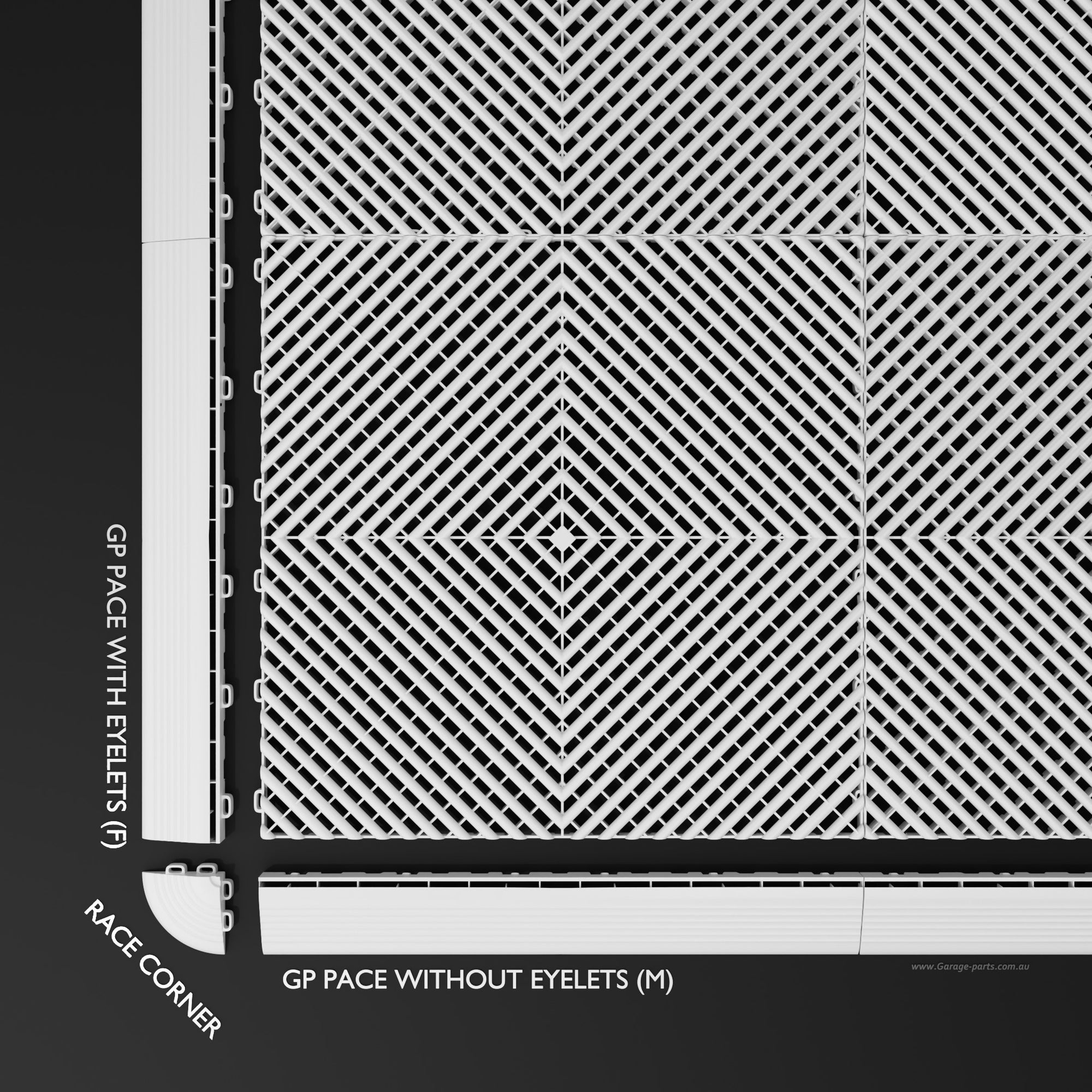 GP FLOOR PACE Edge White